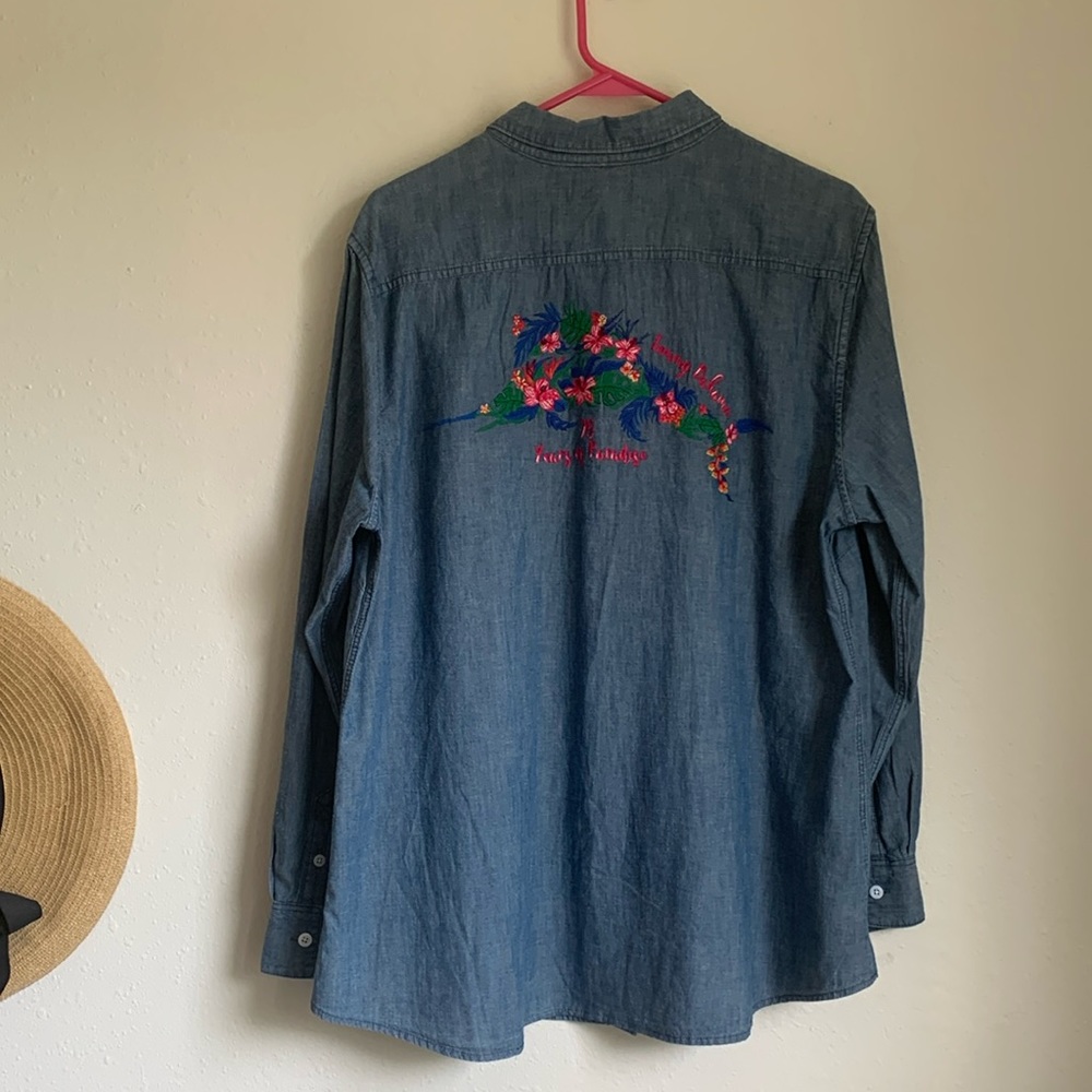 Tommy Bahama 25th anniversary denim shirt